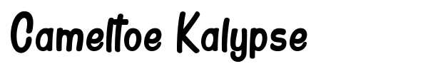 Cameltoe Kalypse font preview